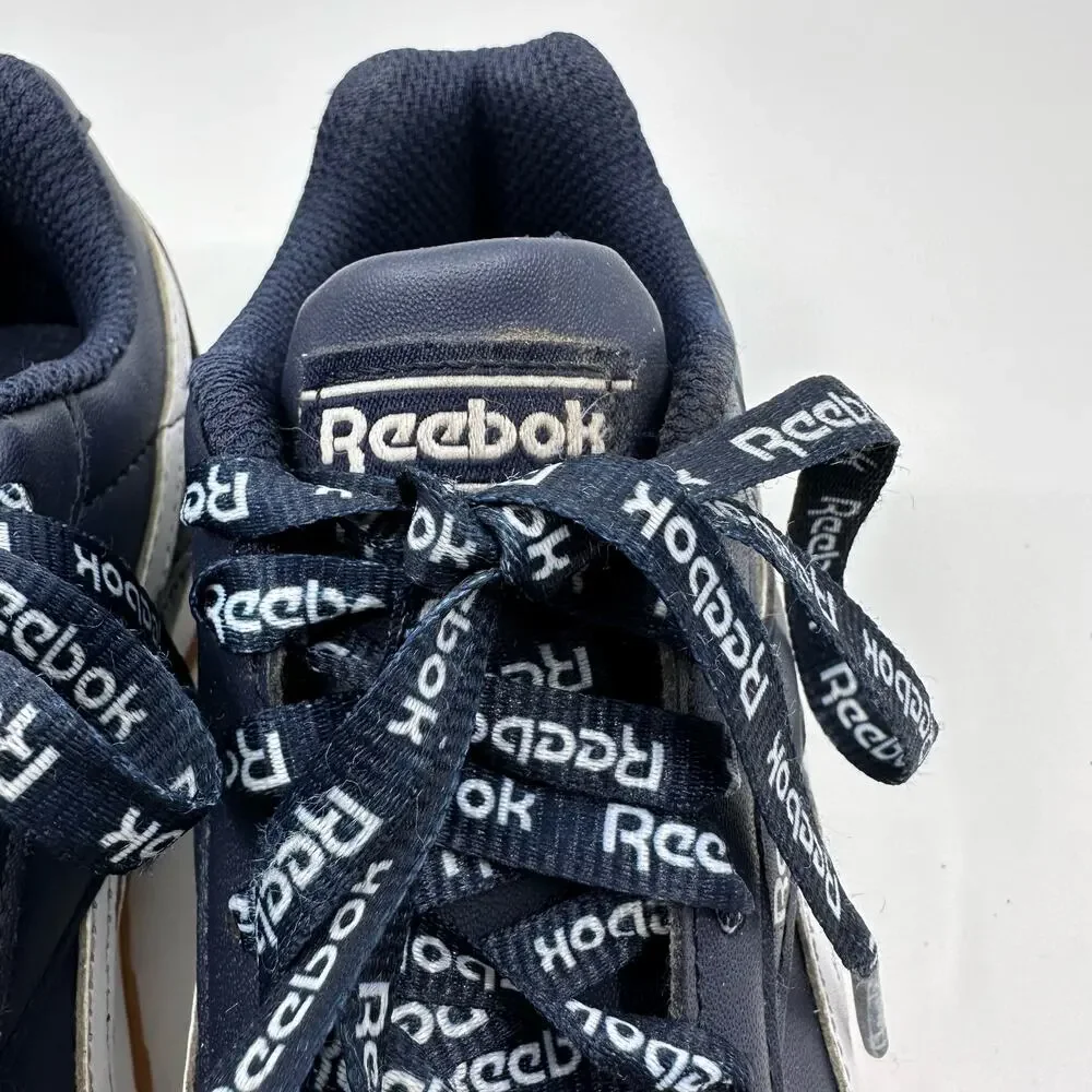 Reebok Royal Classic Jogger Shoe Kids US 11 Navy White Gum Sole Retro Runner Y2K